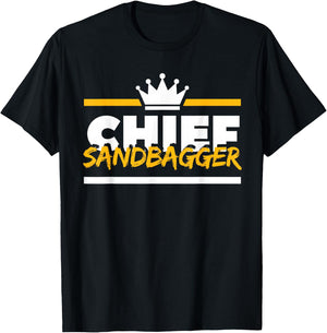 Chief Sandbagger Gag Golf T-Shirt - T-Shirt | Black