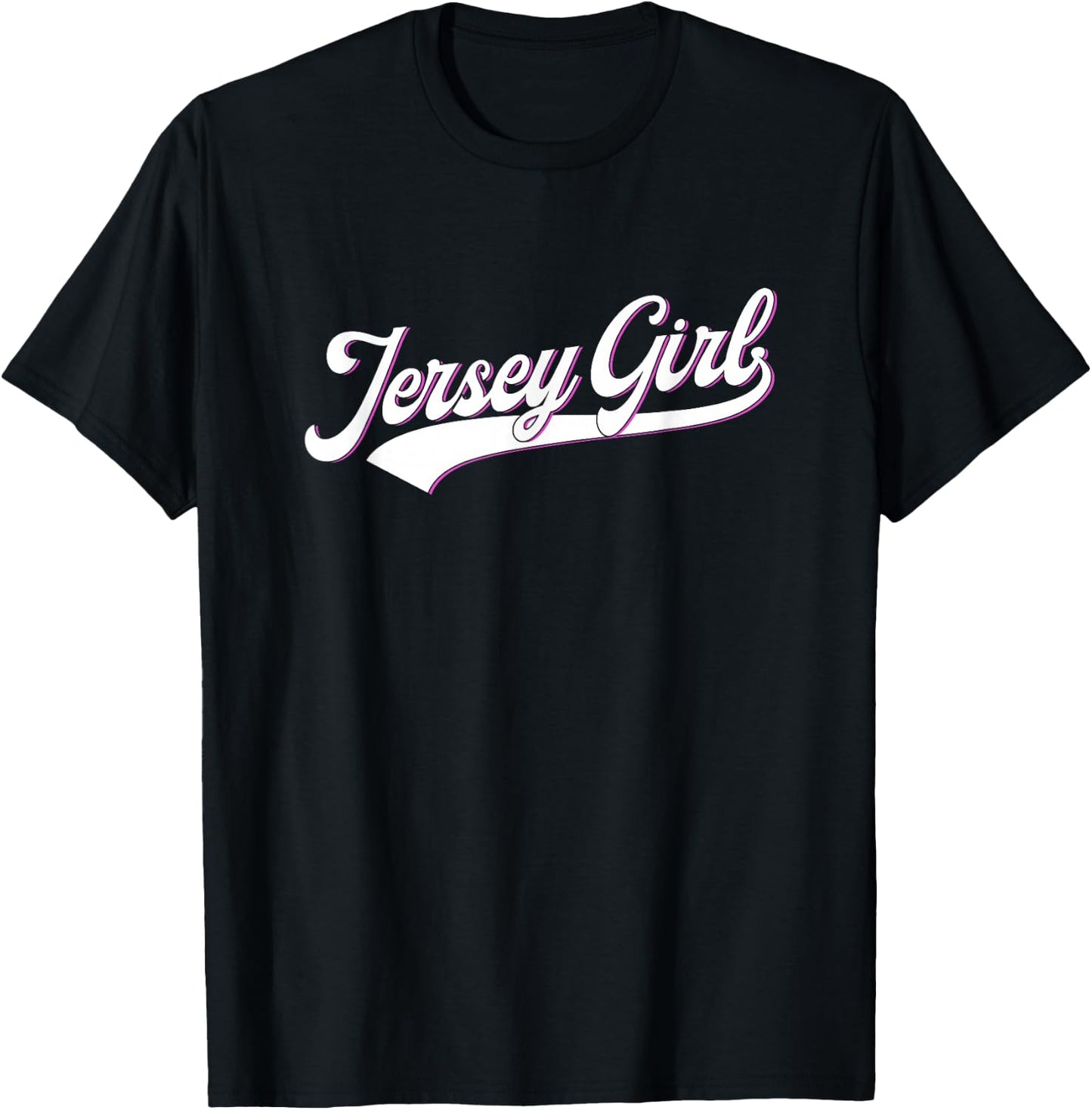 New Jersey State USA Jersey Girl for Girls, Women - Black, Small T-Shirt - T-Shirt | Black