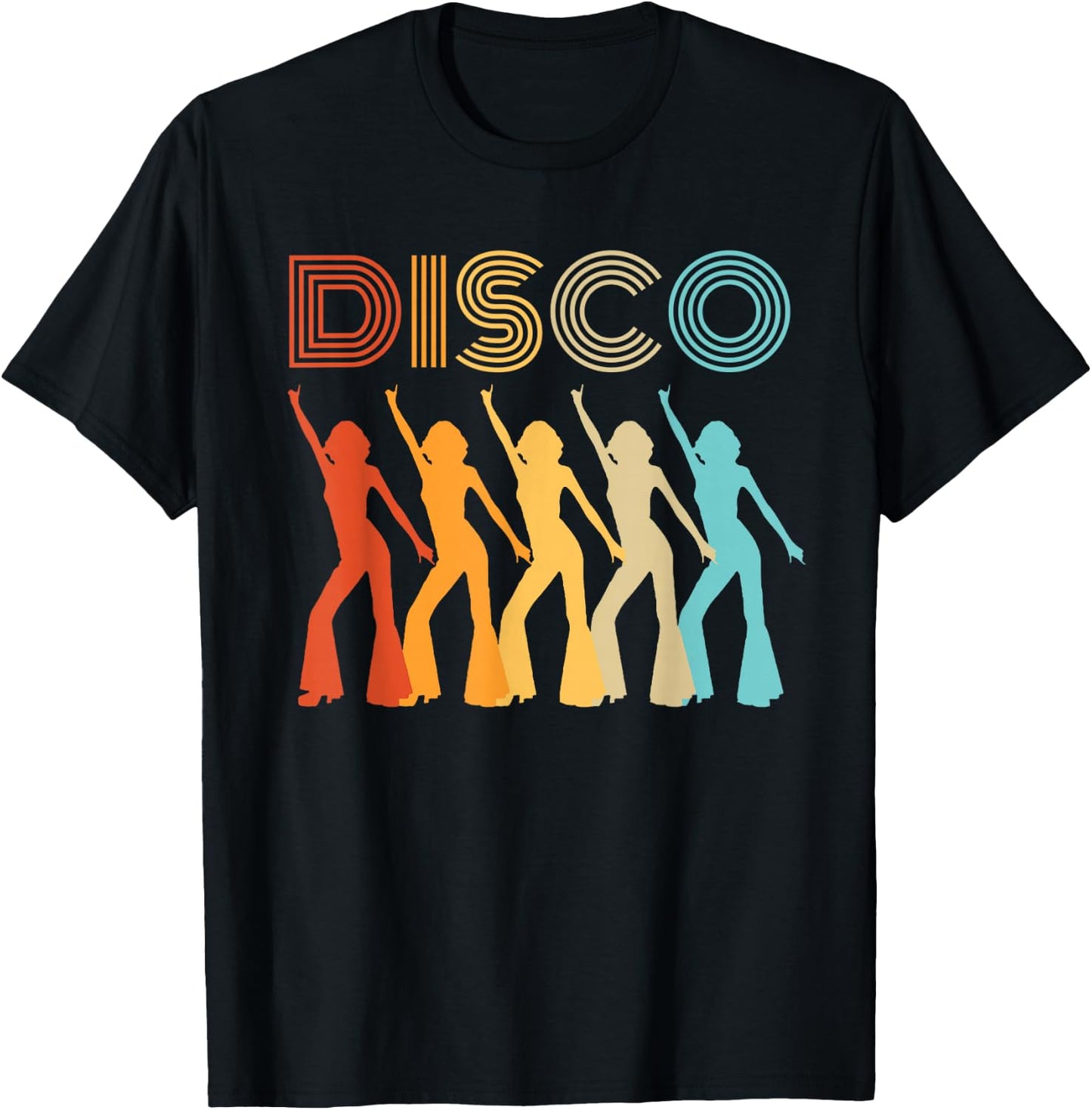 Disco Diva Themed Party 70s Retro Vintage 70's Dancing Queen T-Shirt - T-Shirt | Black