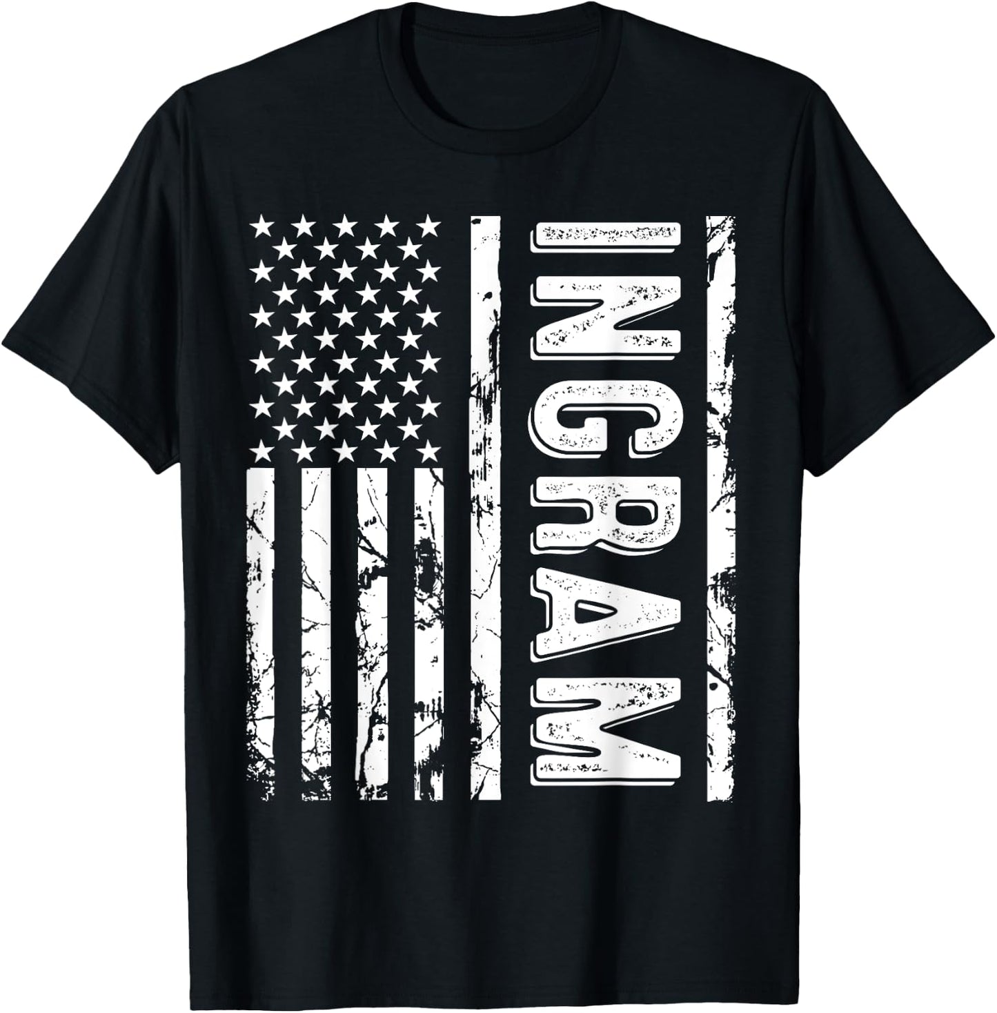 Ingram Last Name Funny Surname Team Ingram Family Reunion T-Shirt - T-Shirt | Black