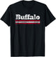 Buffalo New York Vintage Weathered Throwback T-Shirt - T-Shirt | Black