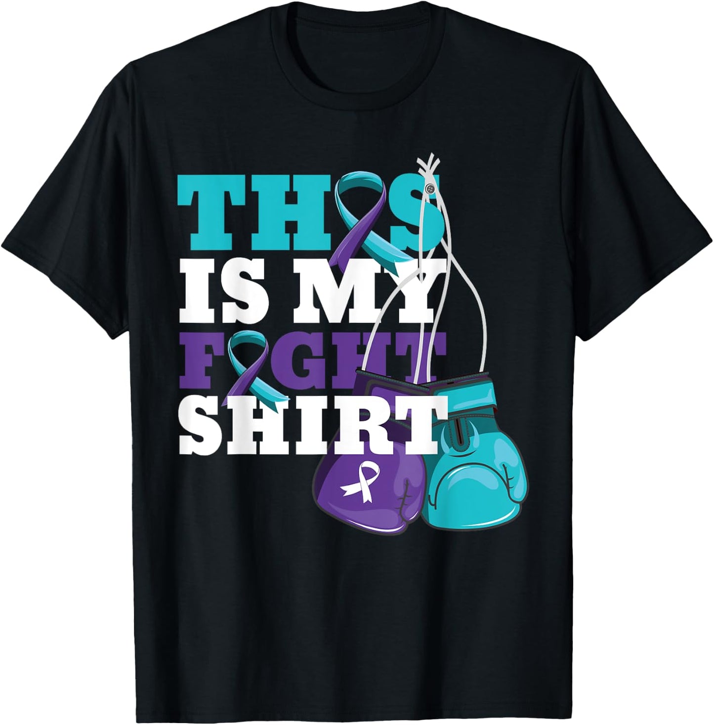 This Is My Fight Shirt Rheumatoid Arthritis Fighter Strong T-Shirt - T-Shirt | Black