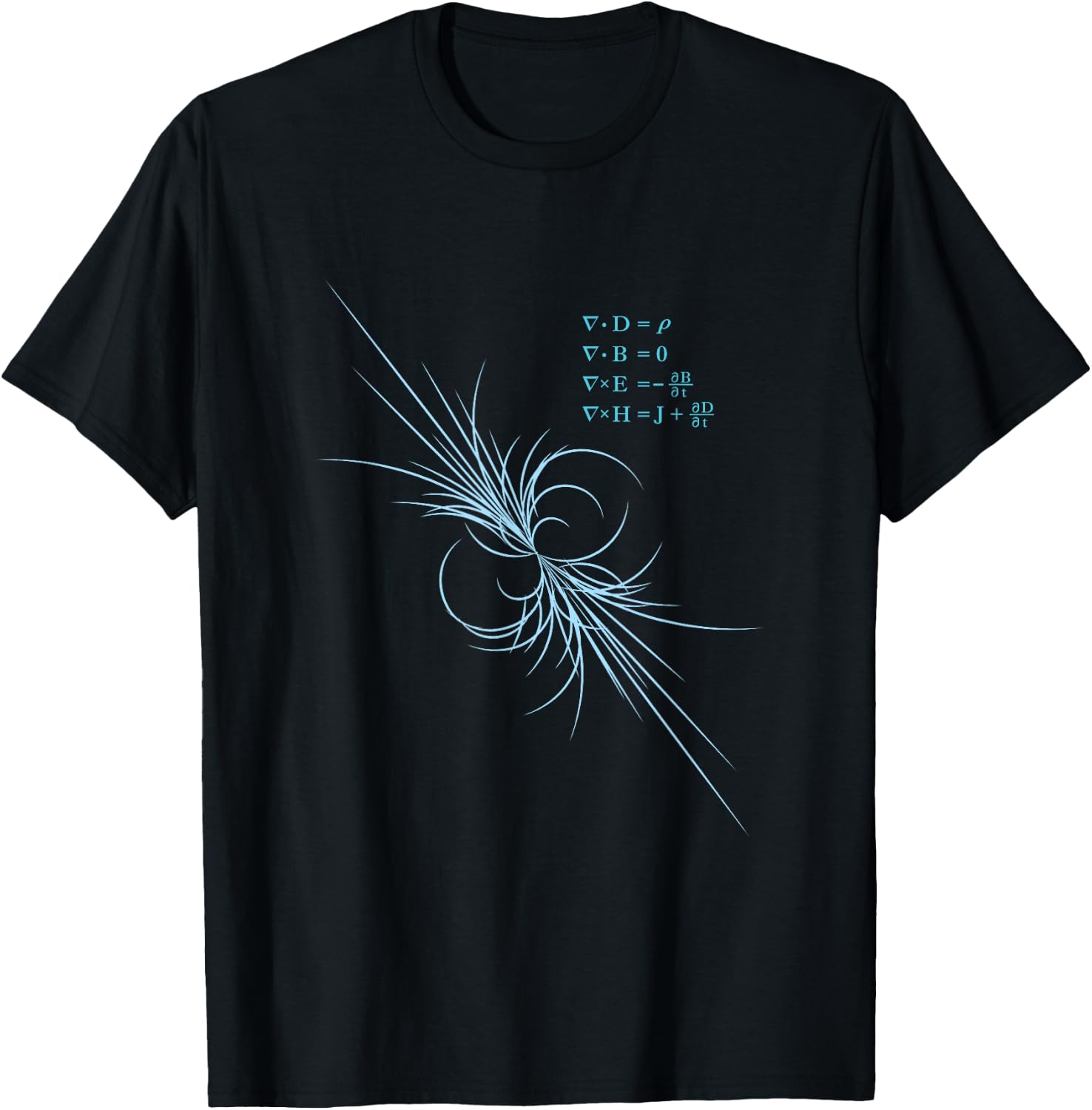 Maxwell Equation Physics Study Science Lover Physicist T-Shirt - T-Shirt | Black
