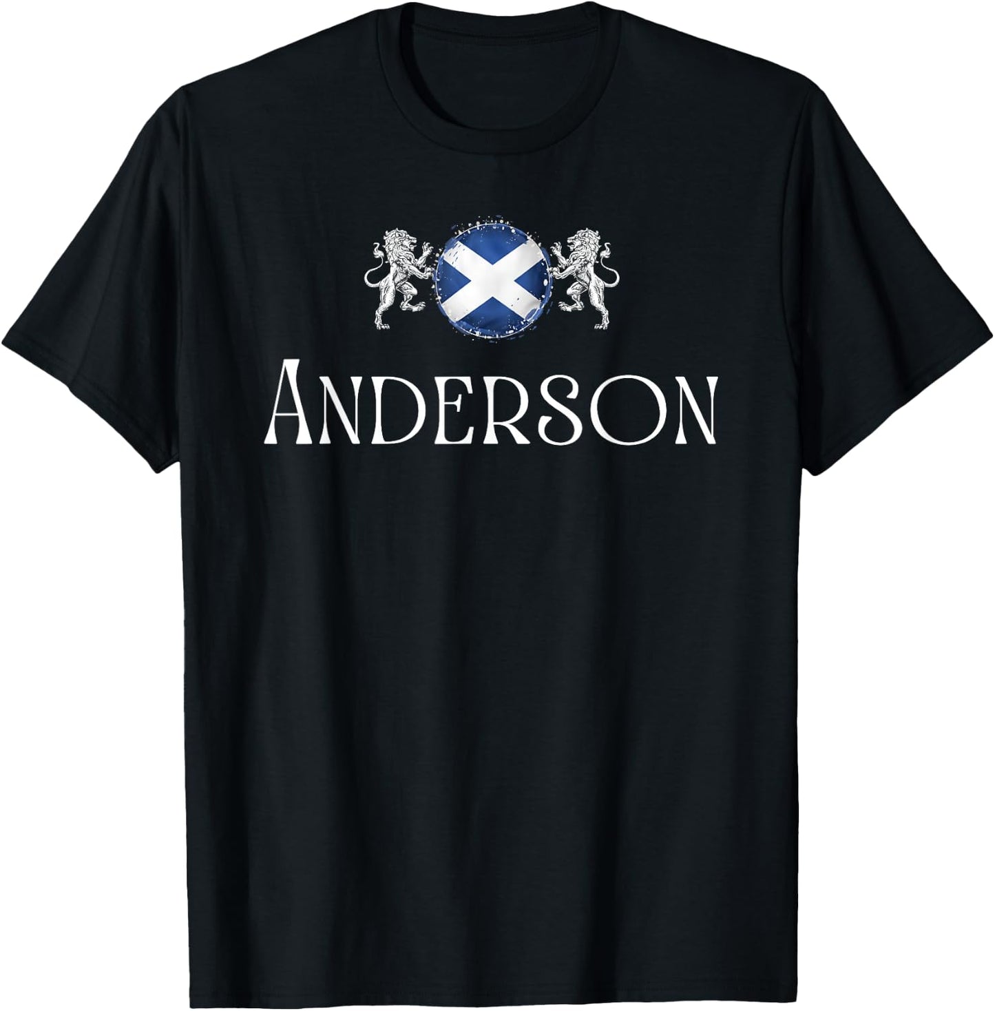 Anderson Clan Scottish Family Name Scotland Heraldry T-Shirt - T-Shirt | Black