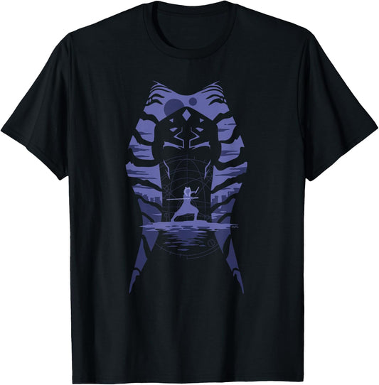Star Wars Ahsoka Tano Alien Worlds Disney+ T-Shirt - T-Shirt | Black