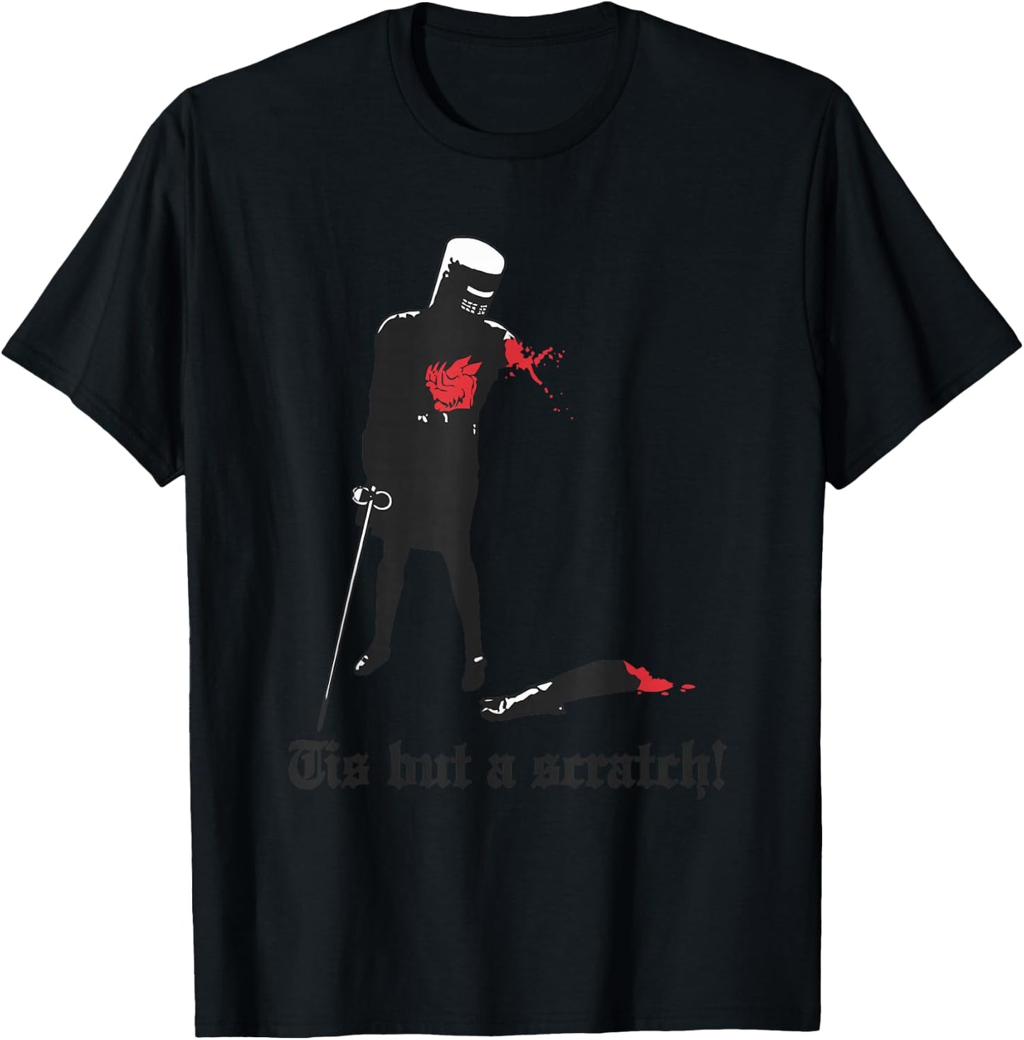 Tis But A Scratch! Apparel T-Shirt - T-Shirt | Black