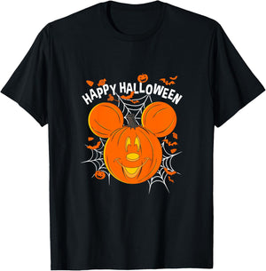 Kids Disney Mickey and Friends Halloween Mickey Pumpkin Youth T-Shirt - T-Shirt | Black