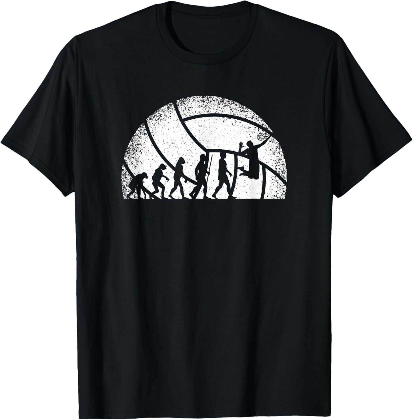 Volleyball Evolution Volleyball Player Women Men Boys T-Shirt - T-Shirt | Black