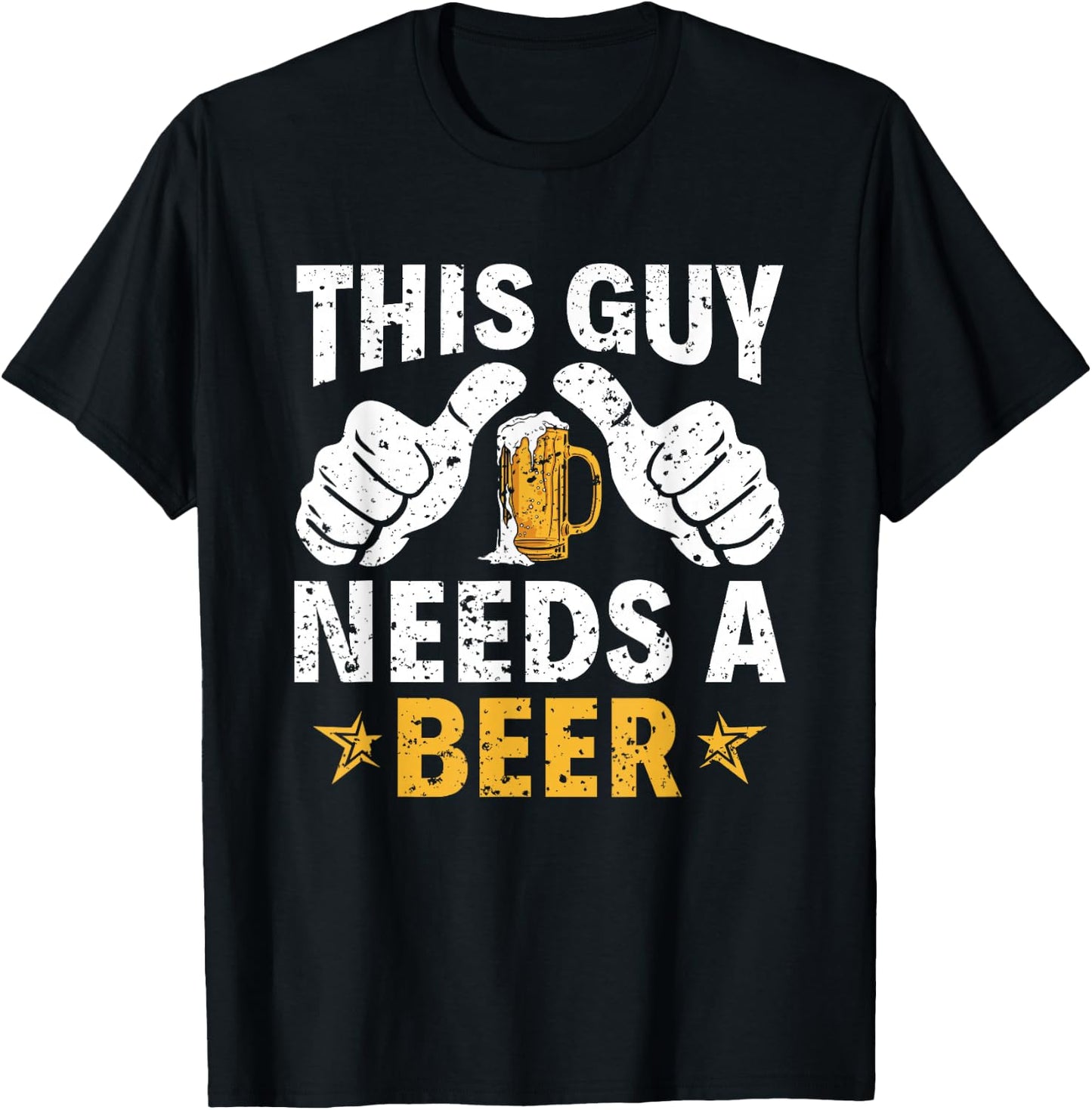 This Type Needs a Beer Funny Beer Drinker T-Shirt - T-Shirt | Black