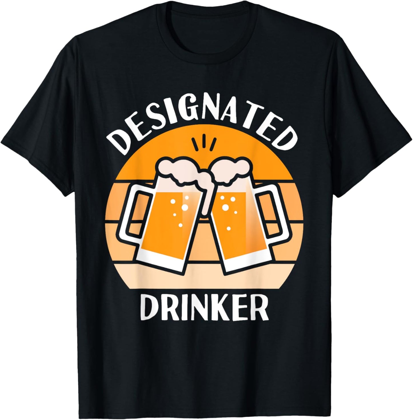 Designated Drinker Funny Beer Lover T-Shirt - T-Shirt | Black