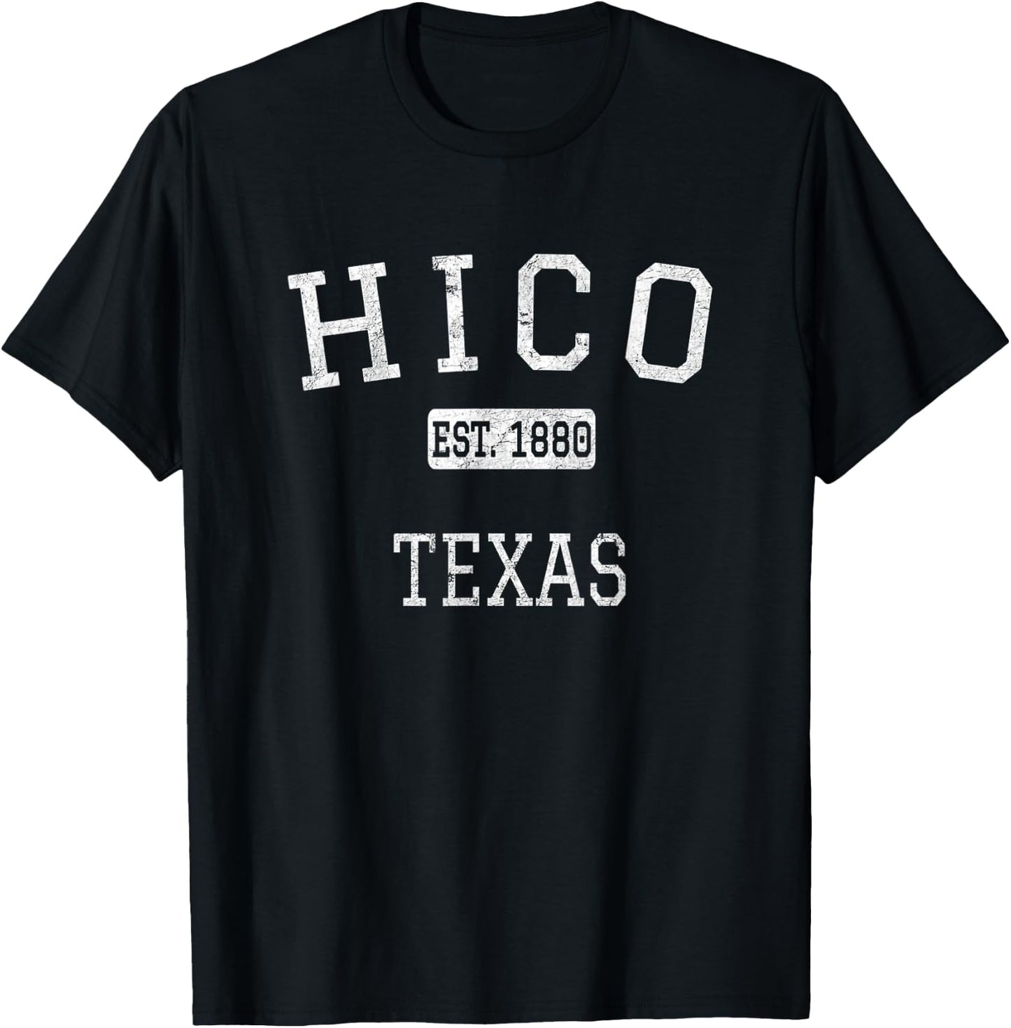 Hico Texas TX Vintage T-Shirt - T-Shirt | Black