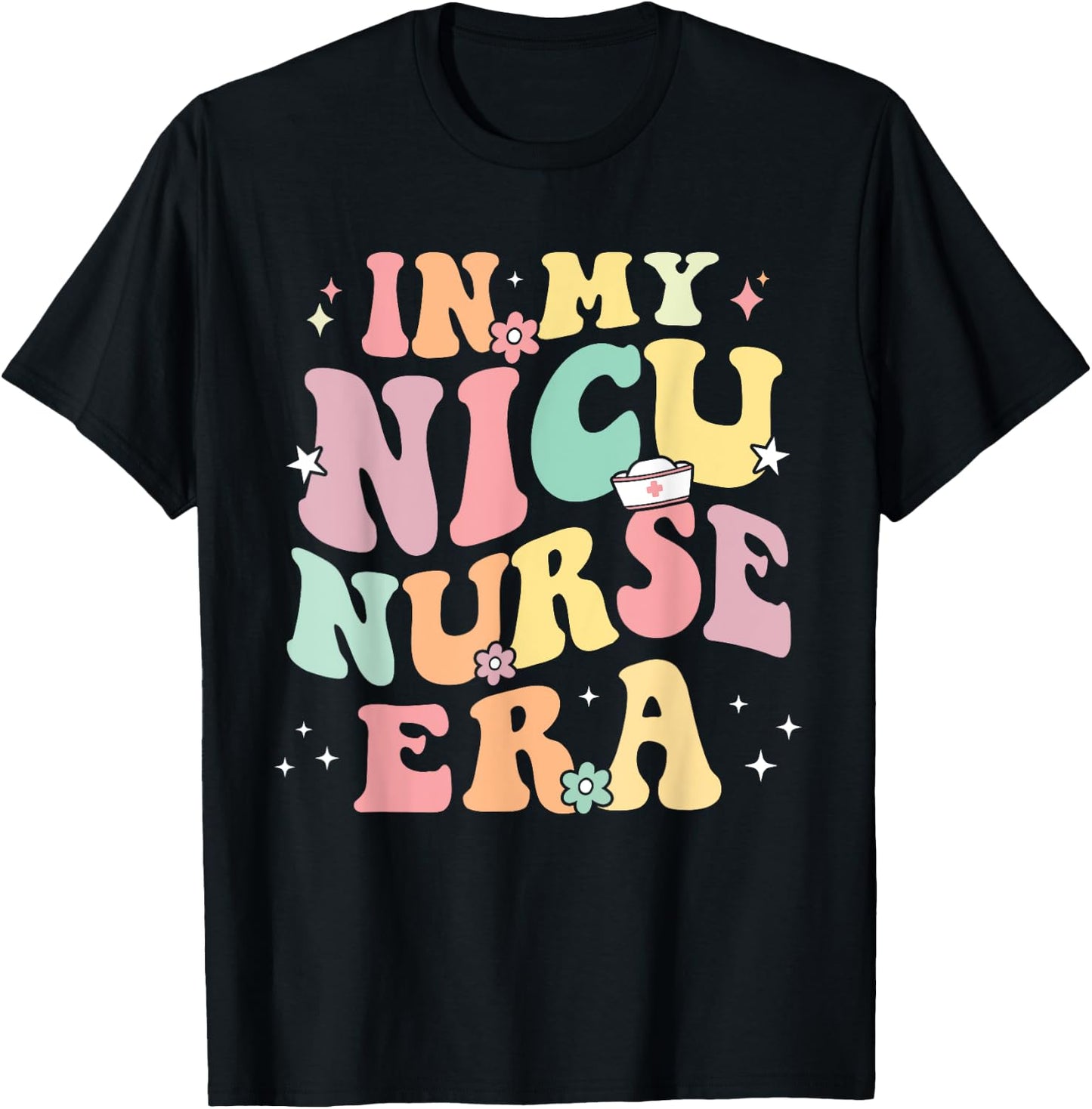 In My NICU Nurse Era Retro Nurse Appreciation Neonatal Nurse T-Shirt - T-Shirt | Black