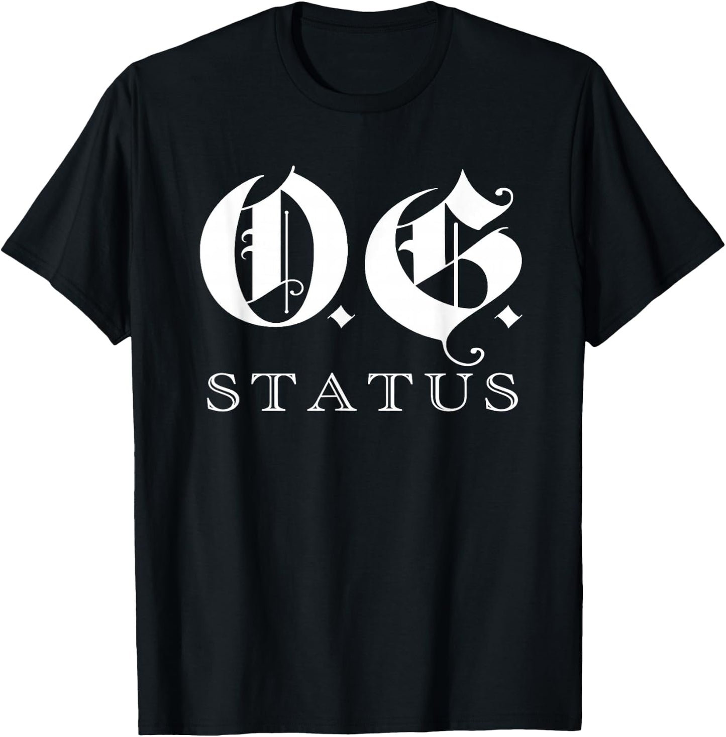 OG Original Gangster Gangsta O.G. Calligraphy Men Women T-Shirt - T-Shirt | Black