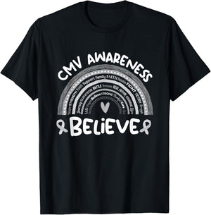 Believe | Cytomegalovirus Awareness Month Shirt | CMV T-Shirt - T-Shirt | Black