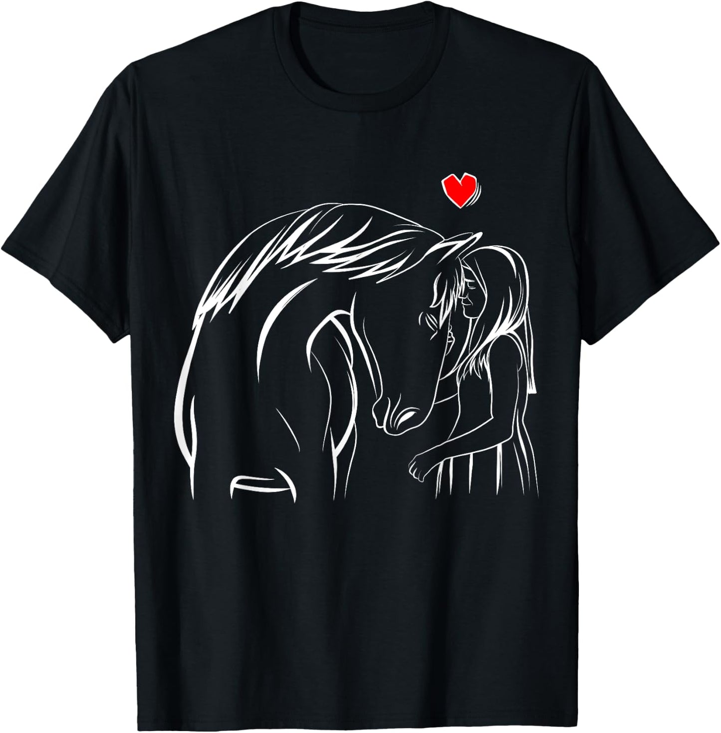 Horse Lover Girl Horseback Riding Women T-Shirt - T-Shirt | Black