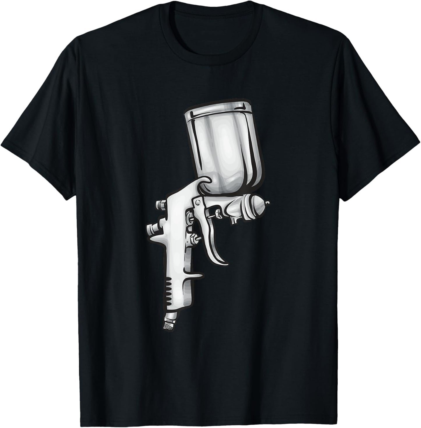 Spray Gun Auto Body Painter Automotive Car Painter T-Shirt - T-Shirt | Black