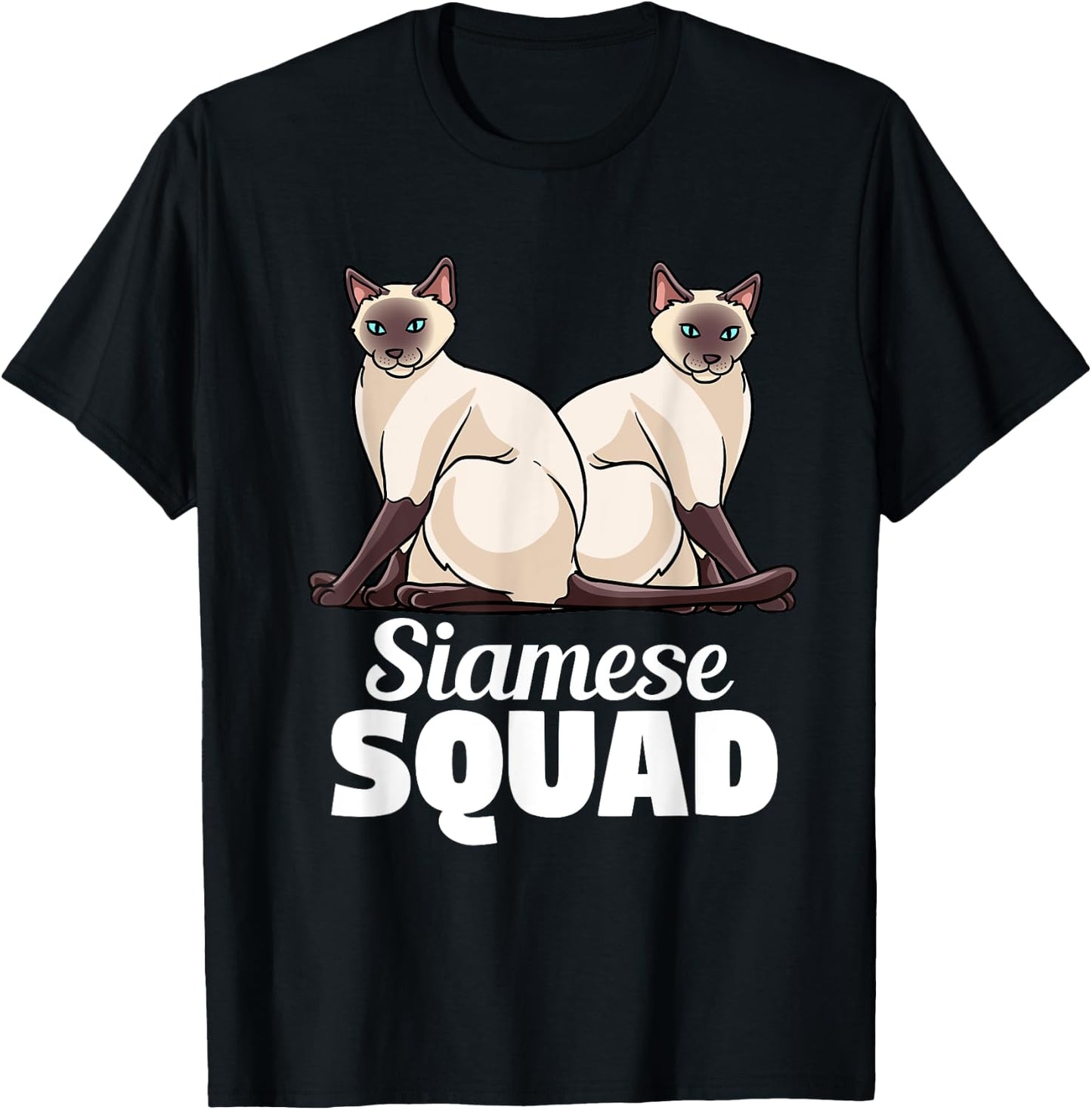 Siamese Cat Gift Men Kids - Love My Siamese Cat T-Shirt - T-Shirt | Black