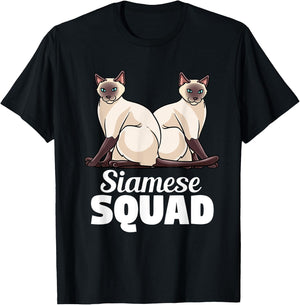 Siamese Cat Gift Men Kids - Love My Siamese Cat T-Shirt - T-Shirt | Black