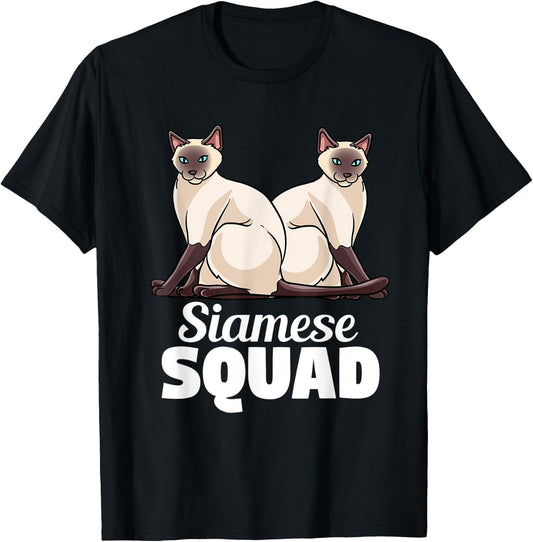 Siamese Cat Gift Men Kids - Love My Siamese Cat T-Shirt - T-Shirt | Black