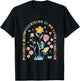 ABA Therapist Love Language Behavior Analyst RBT Floral T-Shirt - T-Shirt | Black