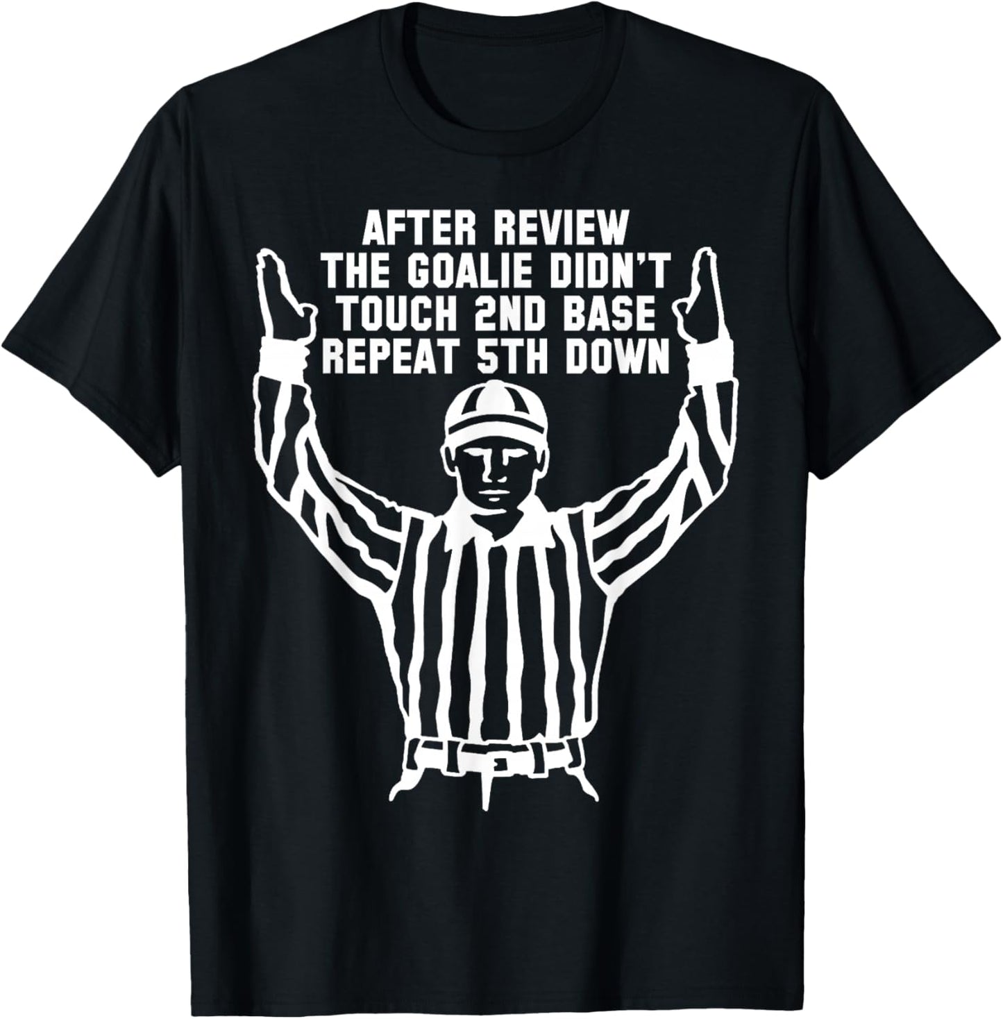Football Referee Funny Sports Fan T Shirts Men Women Kids T-Shirt - T-Shirt | Black