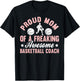 Basketball Coach Head Trainer Bball Coaching Mom Mother T-Shirt - T-Shirt | Black