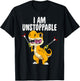 I Am Unstoppable T-rex Kawaii Dinosaur Trash Grabber T-Shirt - T-Shirt | Black