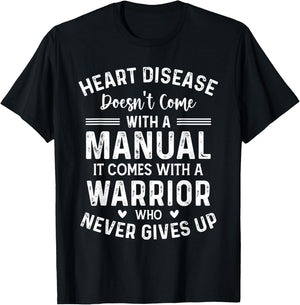 Heart Disease Doesn't Come - Heart Disease Month Awareness T-Shirt - T-Shirt | Black