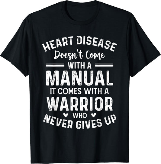 Heart Disease Doesn't Come - Heart Disease Month Awareness T-Shirt - T-Shirt | Black