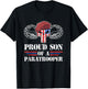 Proud Son Of A Paratrooper US Airborne Family Matching T-Shirt - T-Shirt | Black