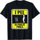 I Pee In Public Pools Funny Peeing In Pools Swiming Party T-Shirt - T-Shirt | Black