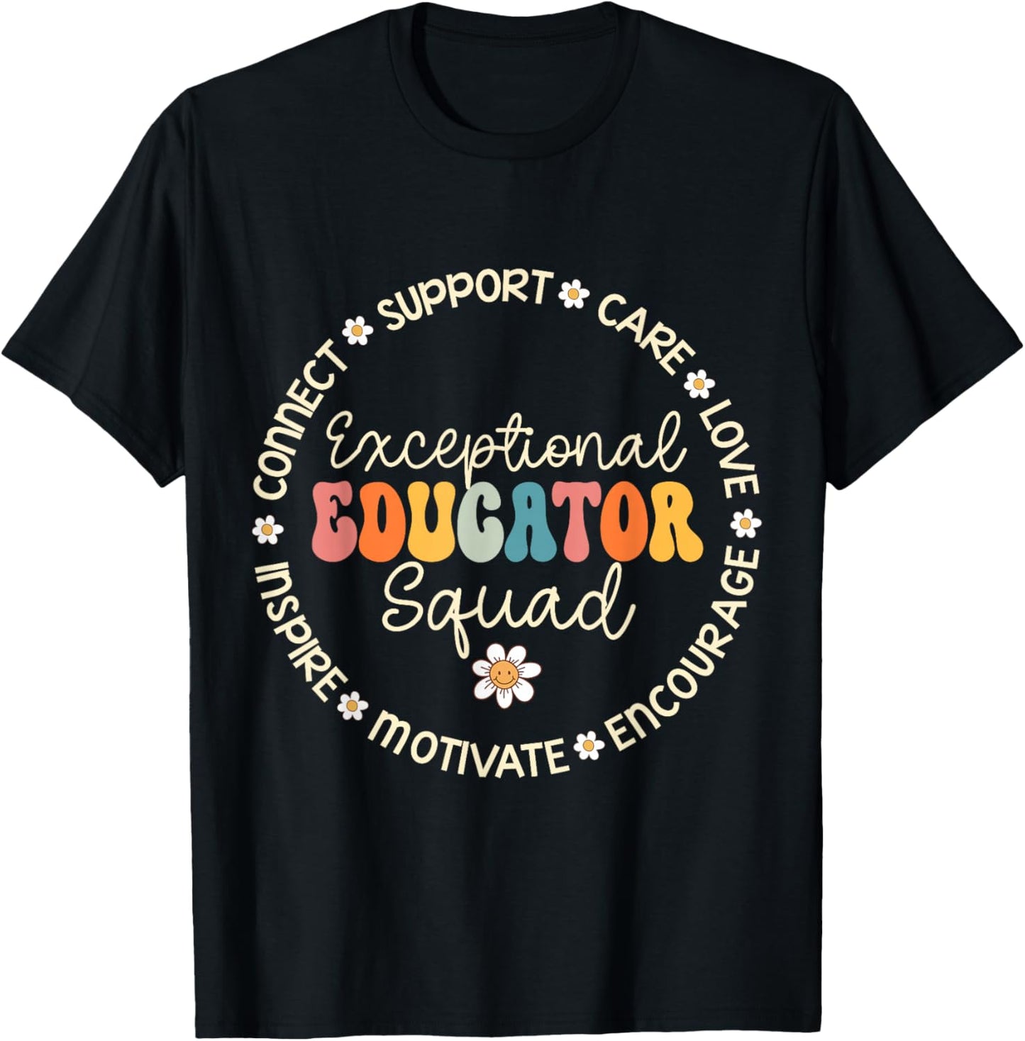 Exceptional Educator Squad Appreciation Week Back to School T-Shirt - T-Shirt | Black