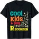 For children Cool kids play recorder T-Shirt - T-Shirt | Black