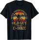 Never Underestimate An Old Guy On An E-Bike Funny Biking T-Shirt - T-Shirt | Black