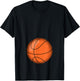 Funny Basketball Player Baby Belly Mum T-Shirt - T-Shirt | Black