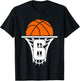 6 Years Basketball 6th Birthday T-Shirt - T-Shirt | Black