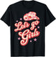 Leopard Cowboy Hat Let's Go Cowgirls Girls Western Country T-Shirt - T-Shirt | Black
