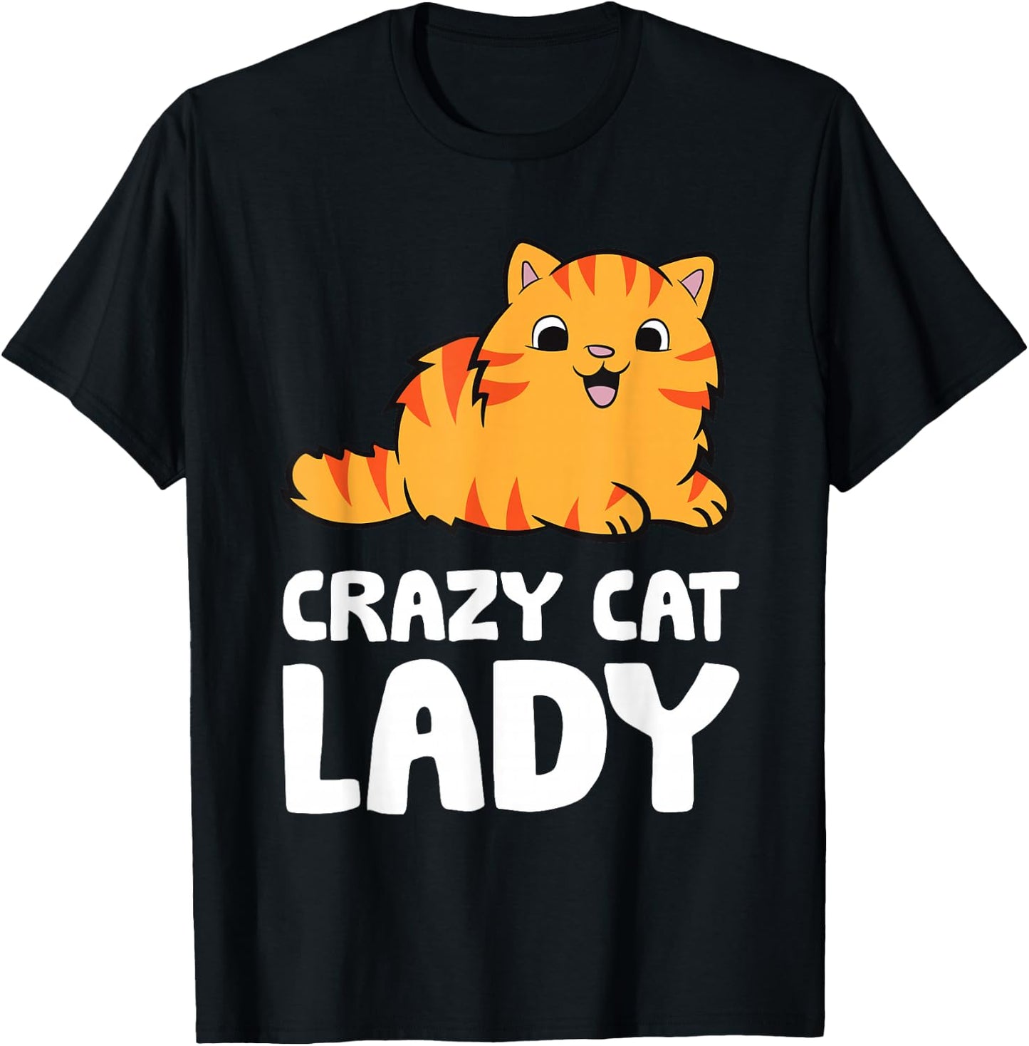 Crazy Cat Lady Pet Women Cat T-Shirt - T-Shirt | Black