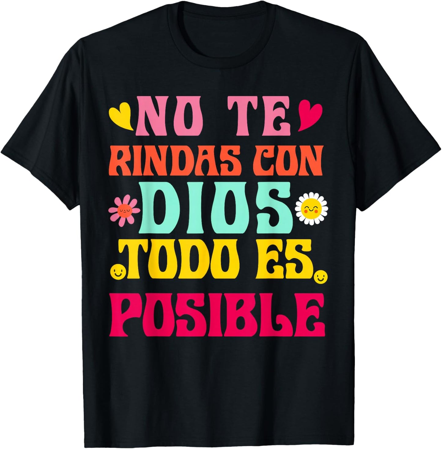 Camiseta Cristiana Para Mujer En Espanol Spanish Cristiano T-Shirt - T-Shirt | Black