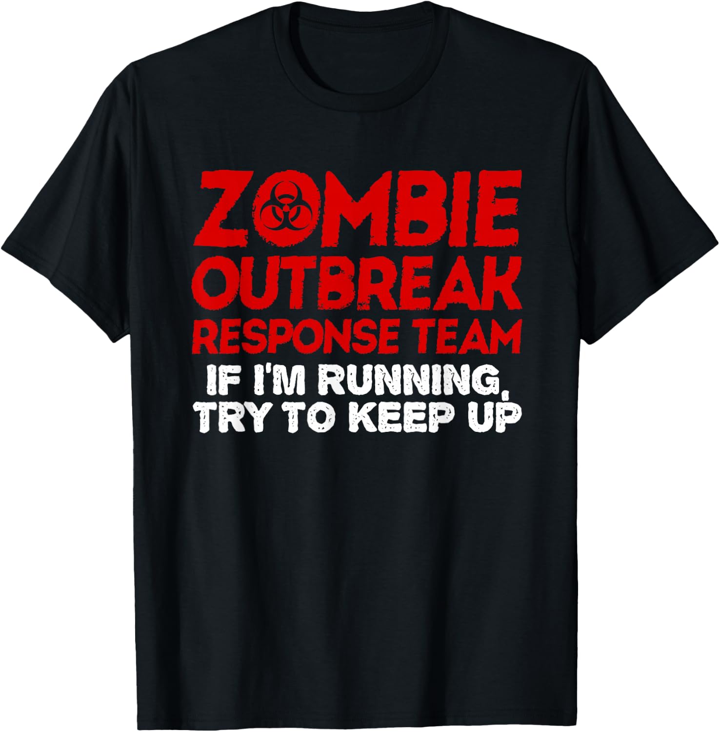 Funny Zombie Running Designs Women Runner Athletes T-Shirt - T-Shirt | Black