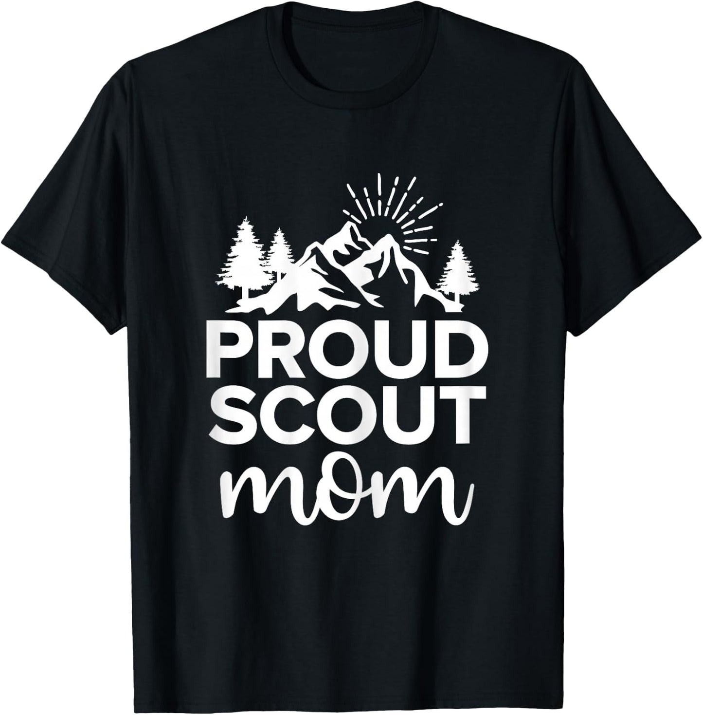 Camping Mother Proud Scout Mom T-Shirt - T-Shirt | Black