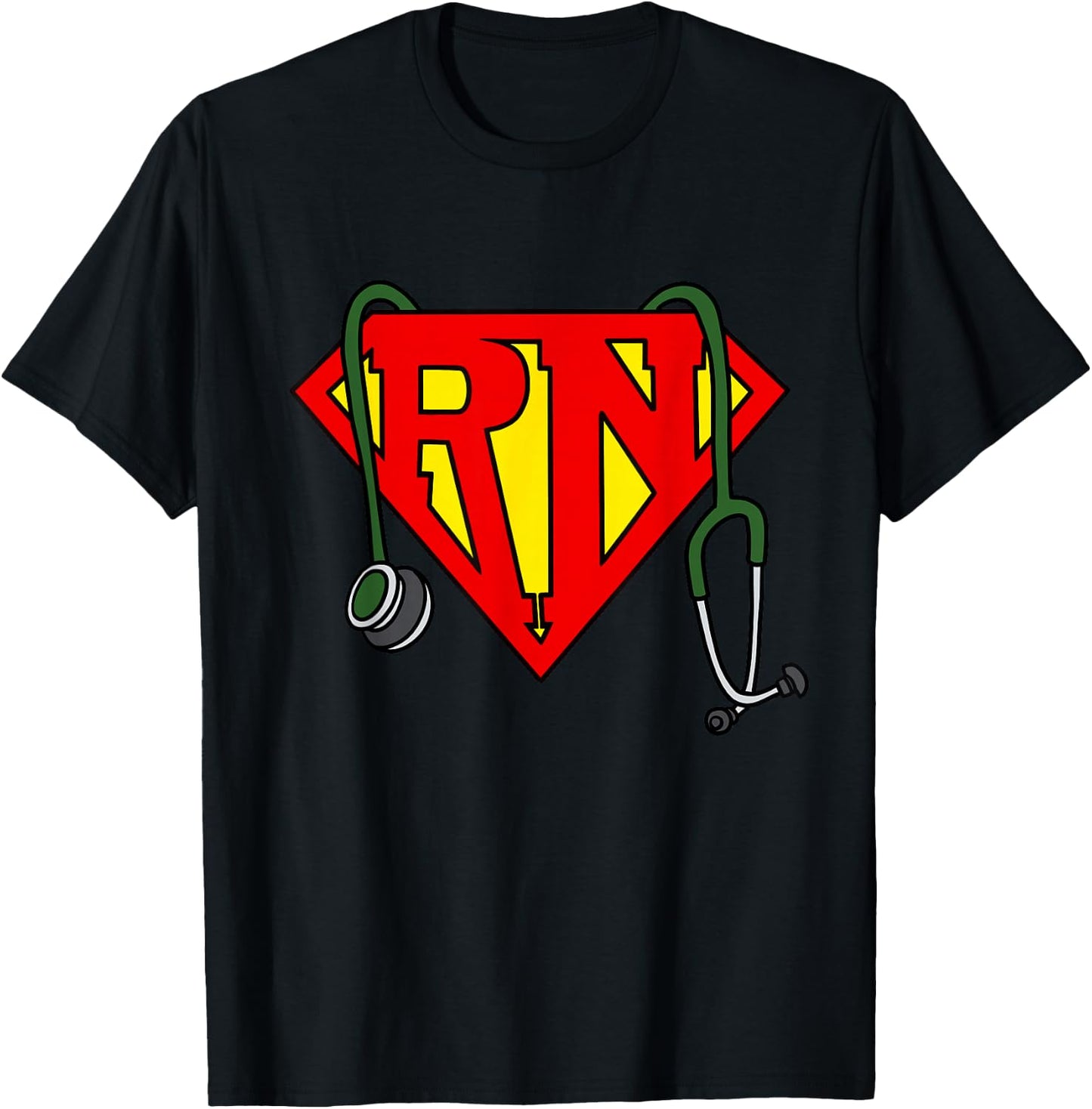 Super nurse Funny Superhero Nurse T-Shirt - T-Shirt | Black