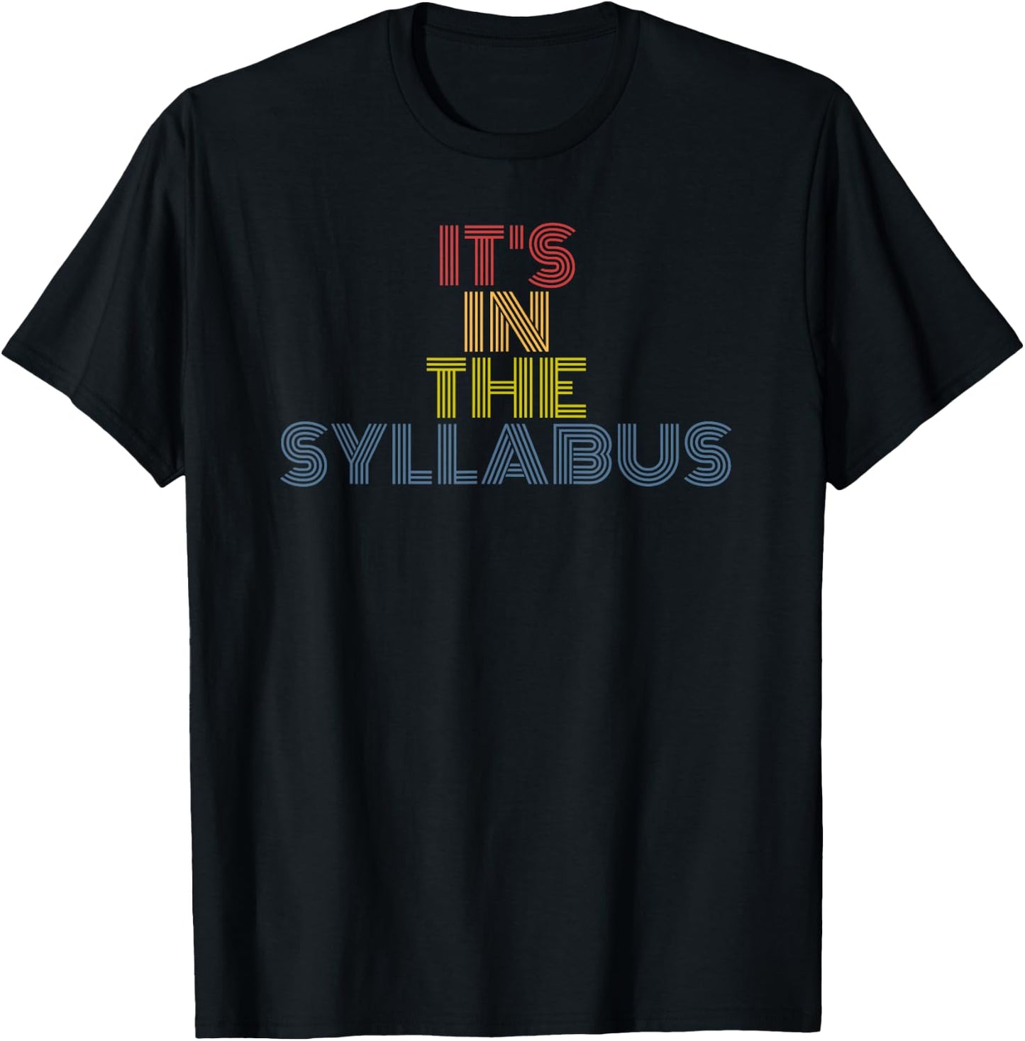 It's In The Syllabus retro 70s vintage T-Shirt - T-Shirt | Black
