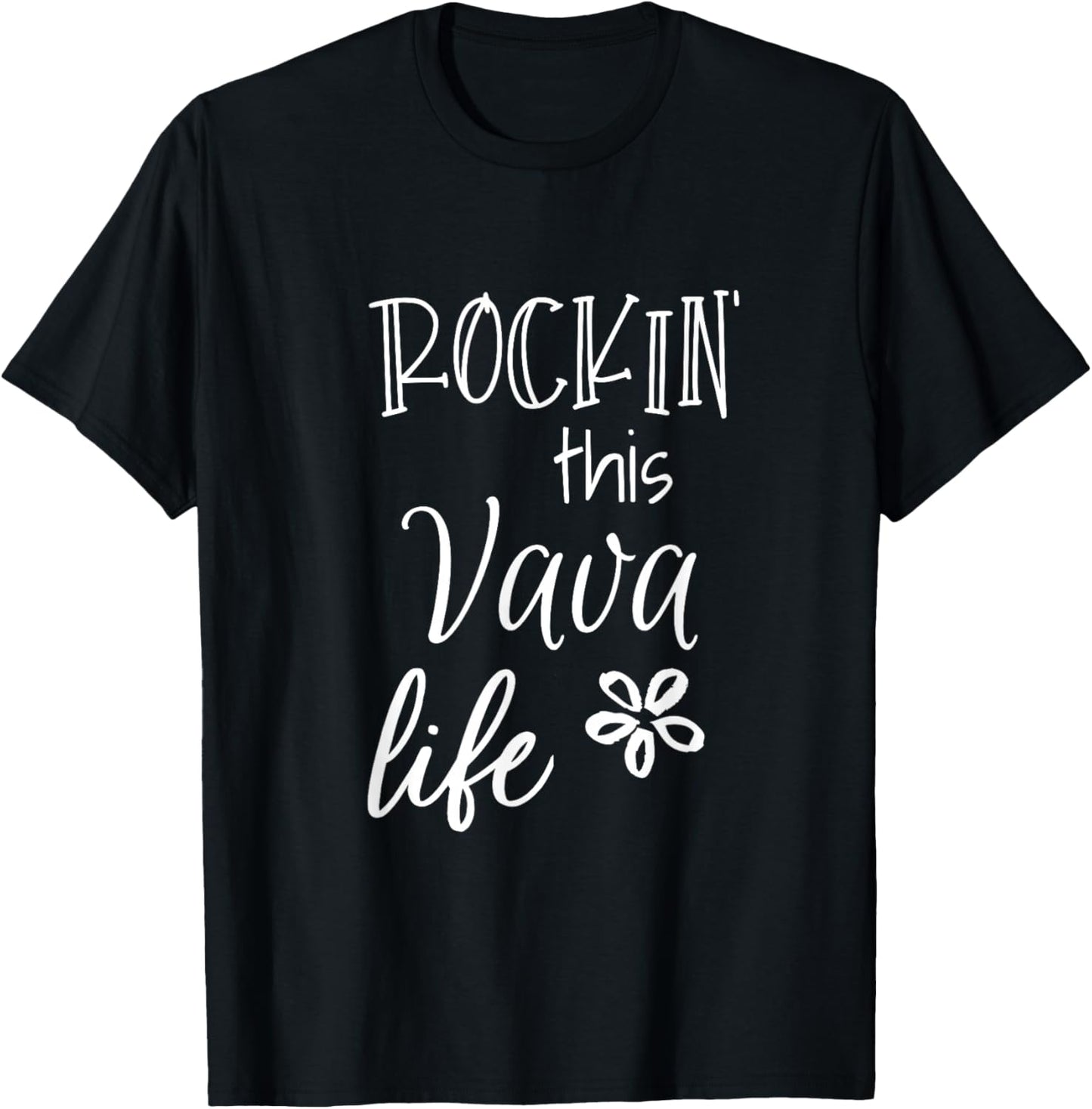 Rockin This Vava Life Portugal Portuguese Grandma T-Shirt - T-Shirt | Black