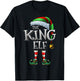 The King Elf Shirt Matching Family King Christmas Elf Men T-Shirt - T-Shirt | Black