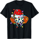 Christmas Pickleball Xmas Santa Sports Hat Ball Kids Boy Men T-Shirt - T-Shirt | Black