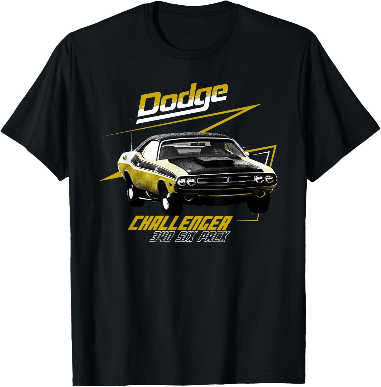 Dodge Challenger 340 Six Pack T-Shirt - T-Shirt | Black
