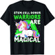 Warriors Magical Stem Cell Donor Awareness Ribbon Unicorn T-Shirt - T-Shirt | Black