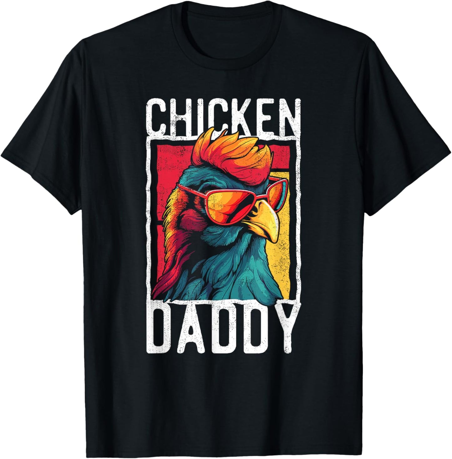 Lustige Hhner, Hahn & Landleben Designs Chicken Daddy - a Fun Design for Every Rooster in the Basket T-Shirt - T-Shirt | Black