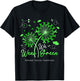 Dandelion We Wear Green Ribbon Adrenal Cancer Awareness T-Shirt - T-Shirt | Black